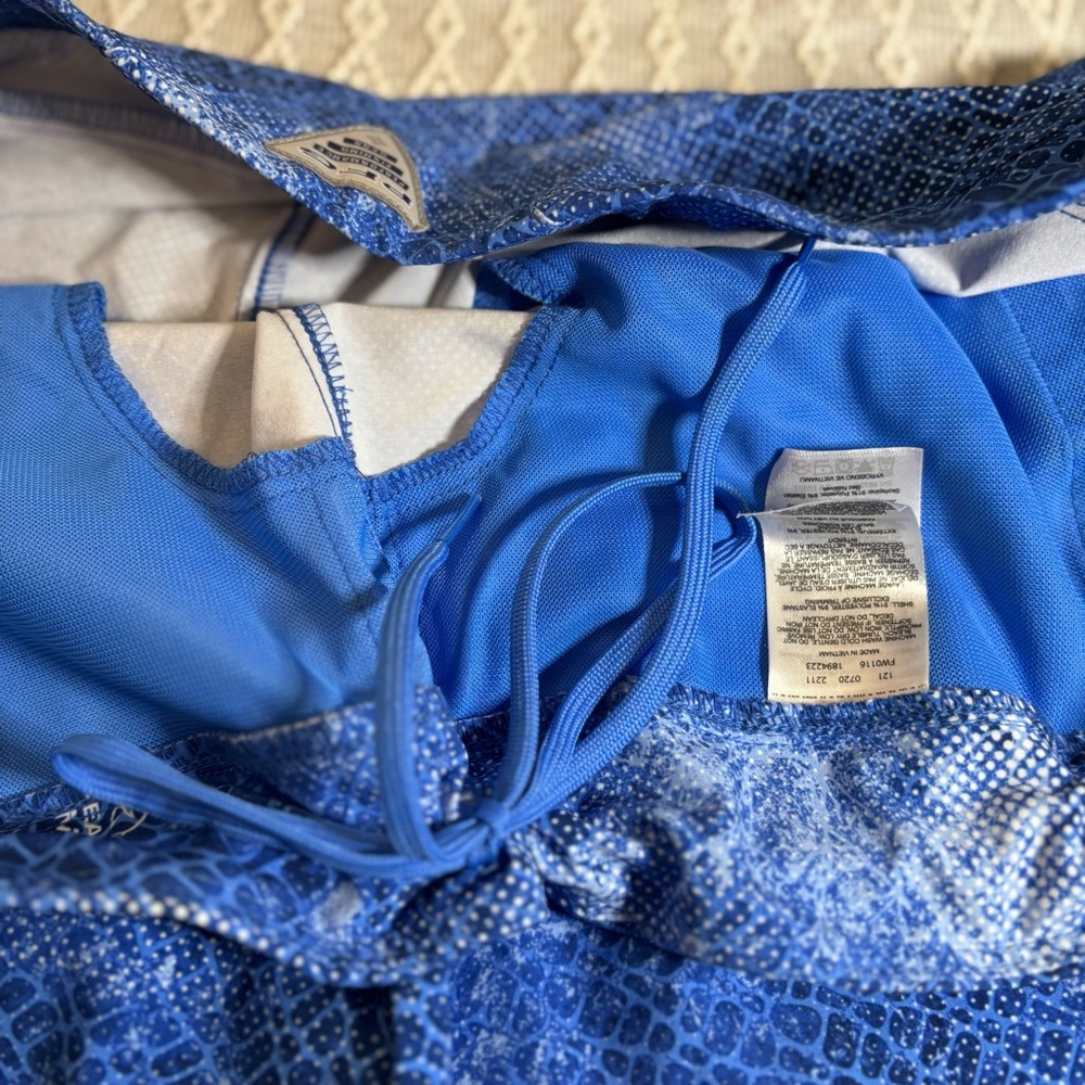 COLUMBIA PFG Tidal II Shorts UPF Blue Realtree Mako Women Size 2X - Picture 4 of 8